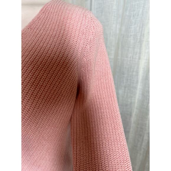 GAP V-Neck Knit Sweater Rose Quartz Size Small - Picture 3 of 15